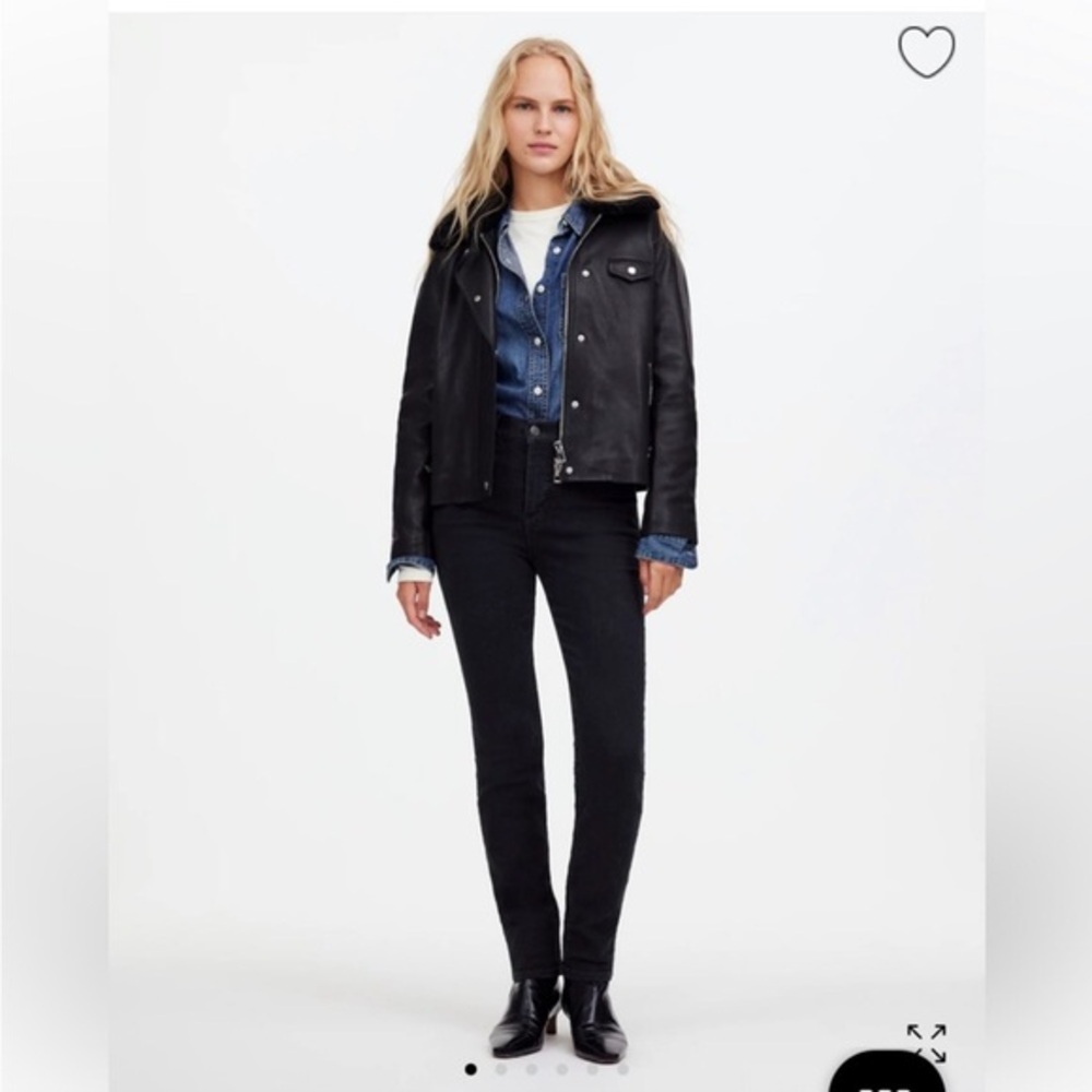 Madewell Black Straight Leg Jeans